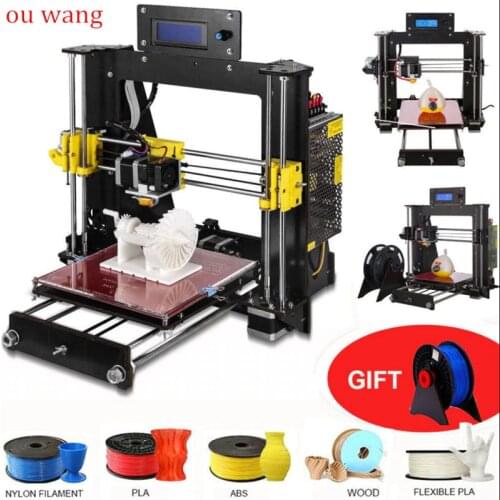2020 NEW 3D Printer Prusa i3 Reprap MK8 DIY Kit MK2A Heatbed LCD Controller CTC Resume Power Failure Printing