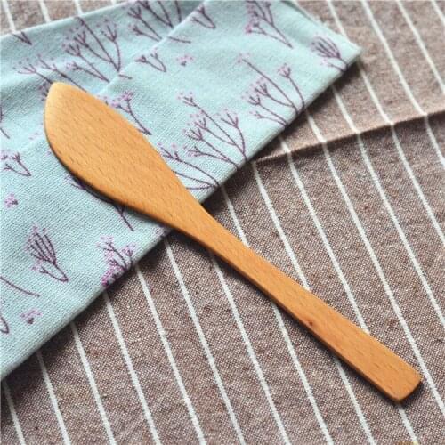 Fast Shipping Wooden Cheese Knives Breakfast Jam Knives Flatware Butter Knife W9183