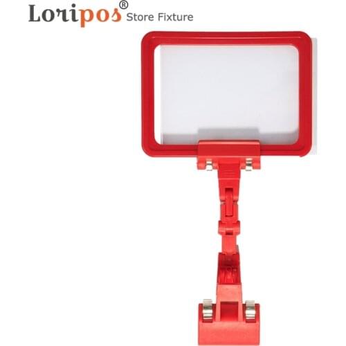 Supermarket Fruit Price Tag Display Commodity Sign Holder Clamp Vegetable Name Folder Pop Shelf Label Holder A6 Price Card Clip