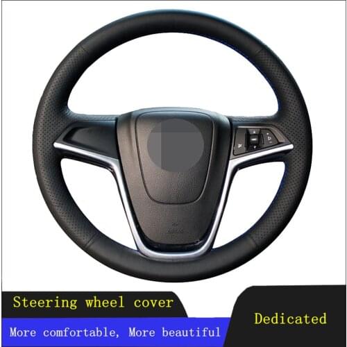 DIY Car Accessories Steering Wheel Cover Breathable Artificial Leather For Opel Astra (J) 2010-2015 Ampera 2012 Zafira Tourer