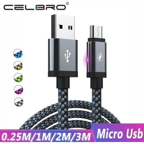 Micro USB Cable 3m Fast Charging For Samsung Galaxy A01 J7 2017 J6 2018 Xiaomi Redmi Note 6 Pro 7A Cavo Usb Micro Charger Kabel