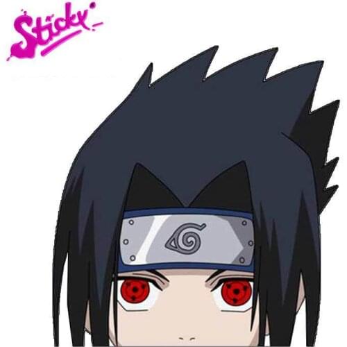 STICKY Ninja Sasuke Payne Jiraiya Anime Peeking Car Sticker Decal Decor Rear Windshield Motorcycle Off-road Laptop Trunk