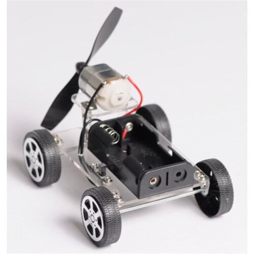 DIY Puzzle Mini Wind Car Child Educational Toy 130 Brush Motor Robot For Arduino Gift DIY RC Toy Robotic Model