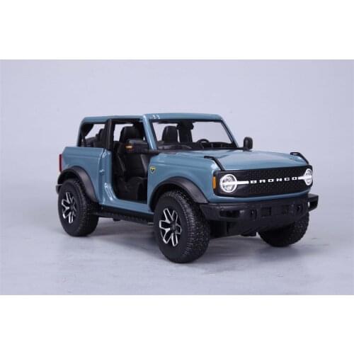 Maisto 1/18 For Ford Bronco Badlands No door 2021 Diecast Model Car Orange/Blue/Red Kids toys Girls for Display Collection Metal