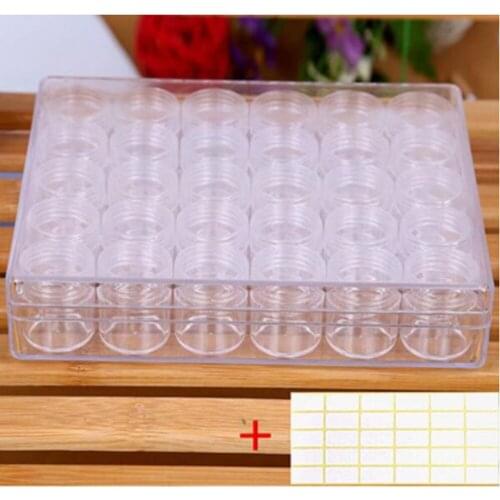 DIY Mosaic Diamond Embroidery Cross Stitch Tool Round/Square Drill Storage Box 5D Diamond Painting Accessories Storage Jewelry