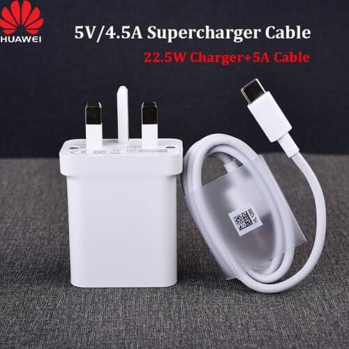Original Huawei 5V/4.5A Supercharge Cable 5A Type C USB Cable For P9 P10 Plus P20 P30 P40 Pro Mate 9 10 20 Pro Honor 10 V10 20