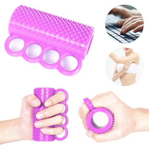 Portable Finger Gripper Strength Trainer Resistance Band Silicone Hand Grip Wrist Yoga Stretcher Finger Trainer Exercise
