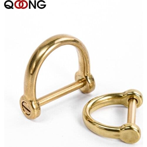 2 PCS Brass Horseshoe Buckle Key Chain DIY keychain Accessories Give Away a Screwdriver Men Women Metal Car Key Ring Holder T29