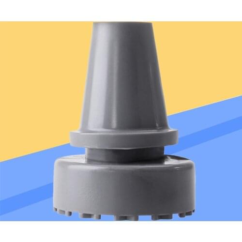 2pcs 19MM Crutch Accessories Walk Hiking Stick Rubber Tip Protect Trek Pole Crutch Pad Alpenstock Accessories (Grey)