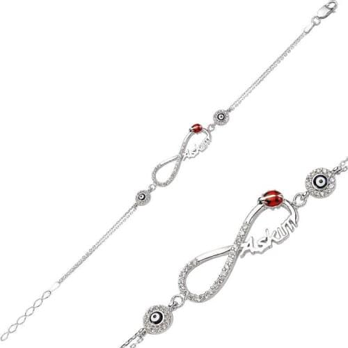 Silver The Genres Change Infinity Love women bracelet