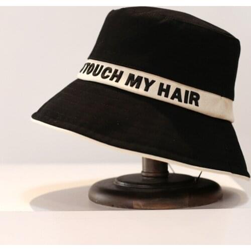 Woman outdoor fashion stitching hat tide brand fisherman hat summer wild bucket hat travel basin hat