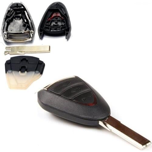 Car Remote Key Keyless Entry Replacement Car Key Case Cover For Porsche Upgrade Shell 3 Buttons For Porsche Key Shell