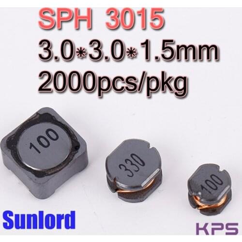SPH 3015 Wire Wound SMD Power Inductor Phones 3C 5G AI EMI Telecommunication TV Video Audio Computer Navigation VR AR LED