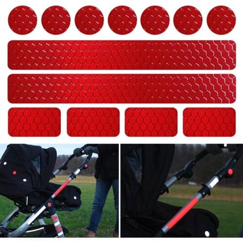 Reflective Bicycle Stickers Adhesive Tape For Bike Safety White Red Yellow Blue Bike Stickers Bicycle Accessories