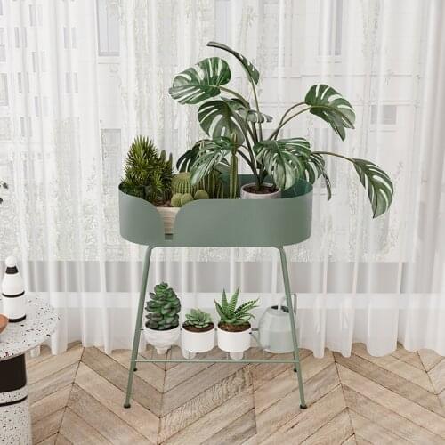 GY Iron Flower Stand Floor Shelf Shelf Light Luxury and Simplicity Green Radish Window Sill Succulent Flower Pot