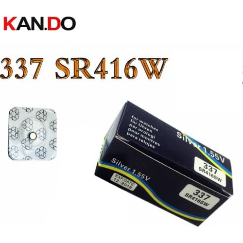 100pcs/lot top quality 337 battery SR416SW battery Silver Oxide 1.55V button cell battery 1.55V for Watch