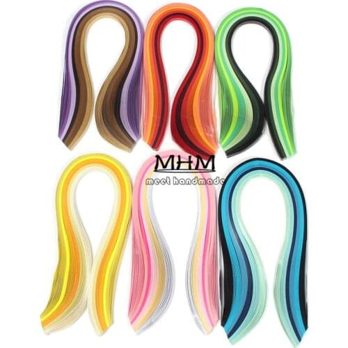 120Stripes 3mm 5mm 7mm 10mm 6Color Handmade Craft Tissue Flower Quilling Tools Paper DIY Decoration Pressure Relief Gift Origami