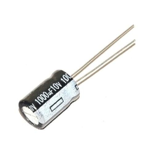 20P / LOT 1000UF / 10V volume 8 * 12MM 1000 microfarads 10 -volt line of aluminum electrolytic capacitors DIP