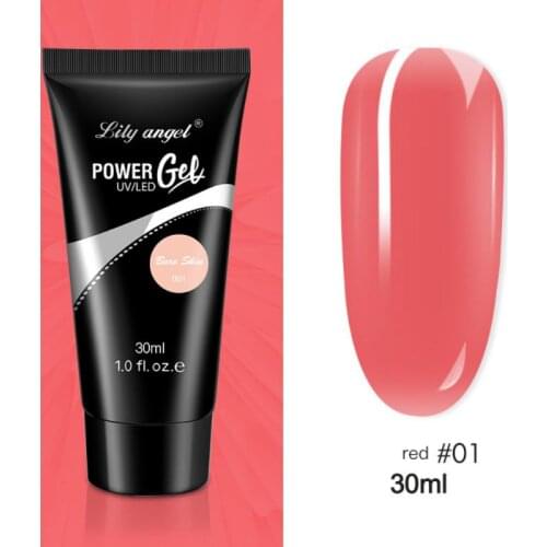 30ml 15 Colors Quick Building Nail Extension Acrylic Gel Nail Polish Nail Art UV LED Gel Nail Form Tip Polish Jelly Gel TSLM2