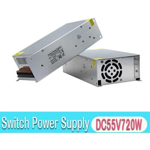 720W 55V 13.1A Switching power supply dc Driver Transformers AC110V 220V TO DC55V SMPS for Light Stepper Motor CCTV 3D Printer