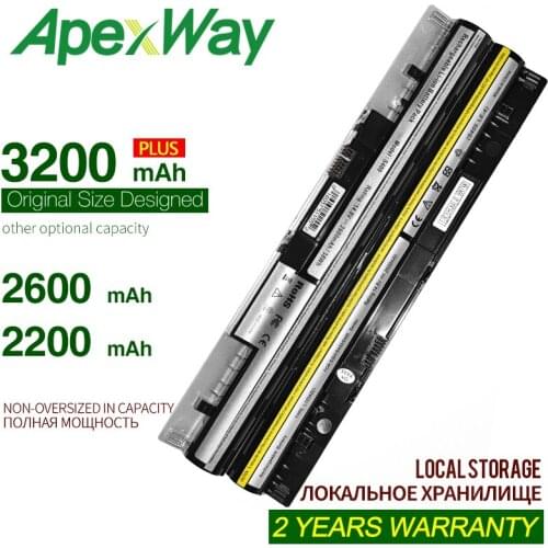 ApexWay L12S4L01 4ICR17/65 L12S4Z01Laptop Battery For Lenovo I1000 IdeaPad S300 S310 S400 S405 S410 S415 Flex 14 15D M30 M40