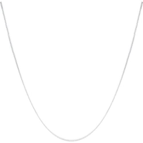 Authentic 925 Sterling Silver Curb Chain Necklace For Women Pendant Necklace 60cm Fashion Fine Jewelry Gift
