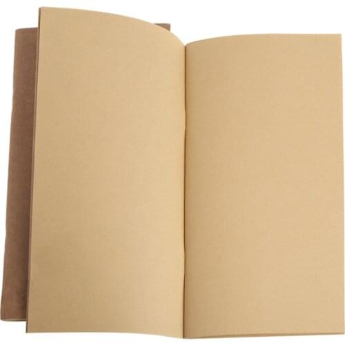 Kraft Paper Notebook Account Book Dot Journal Diary Memo Blank Page Stationery