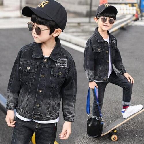 Childrens jacket spring autumn 2020 new Japanese style kids jackets trench coat for boys and girls