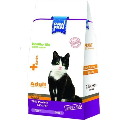 Paw Chicken Adult Cat Food 500Gr