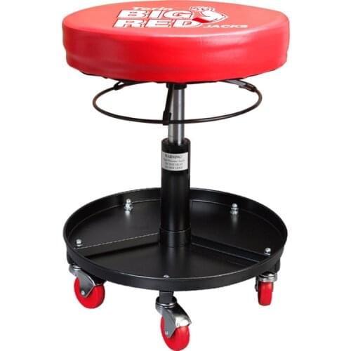 Gas spring lifting work stool round repair stool with work plate repair stool auto repair hardware tools