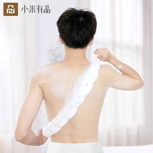 Youpin Shower Cleaning Towel Bath Sponge Elongated Bathing Tool Body Cleaning Ball Elastic Mesh Easy Foam For Spa Bath Shower