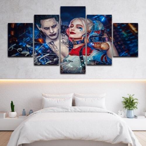 Har-ley Quinn Canvas Paintings on The Wall Art Posters and Prints Nordic Decorative Picture for Living Room No Frame