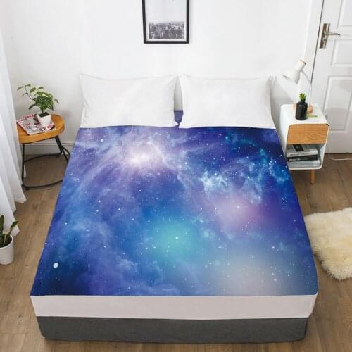 Galaxy bedding set Europe King Single Duvet cover set pillow case Bed linens Quilt cover 240x260 240x220 Black Starry purple