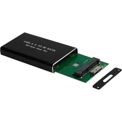 MSATA To USB 3.0 SSD Enclosure External HD Hard Drive Disk Box Storage Case Adapter For KingSpec Kingdian mSATA SSD 30*50mm