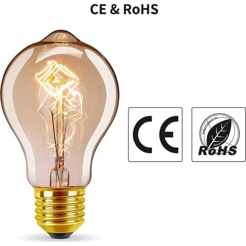 E27 Edison 40W Retro Vintage Industry Style Incandescent Bulb Light lamp [Energy Class E]
