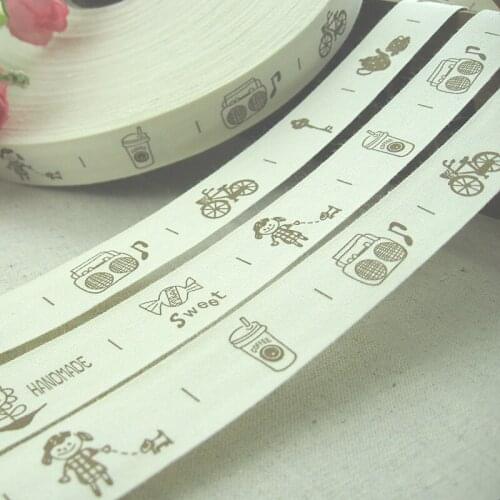 Min.order is $15 (mix order) 2CM Width Zakka Cotton Sewing Label Beautiful And Sweet Summer Sewing Clothing Bags Handmade Carfts