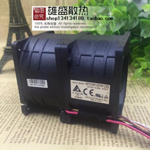 For Delta Gfc0612dw 6076 12v 5A 6cm Car High-Power Electric Booster Violent Fan
