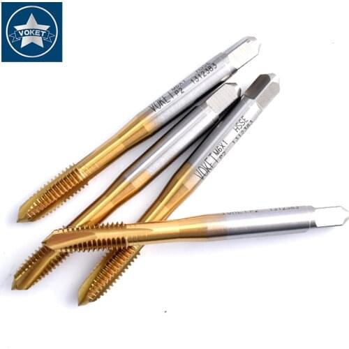 HSSE Metric Fine Thread With Tin Spiral Pointed tap M11 M12 M14 M16 M18 M20 M22 X0.5 0.75 X1 X1.5 Screw Thread Machine Taps