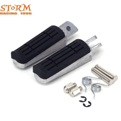 Motorcycle Front Foot Pegs Footrest Pedals Aluminum For Yamaha Fazer 700 1986-1987 FZ1 FZ6 FZ6R Raven Team FJR1300 ABS R/C