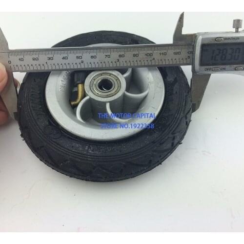 5X1 Tire Inner Tube bearing 5 Inch Inflation Wheel Using Metal Hub for Electric Vehicle 5 Inch Pneumatic Wheel Gocart Caster