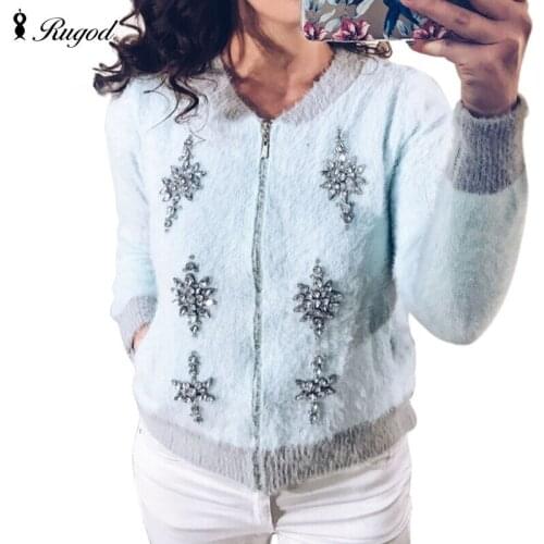 RUGOD Women's Cardigans With A Zipper
