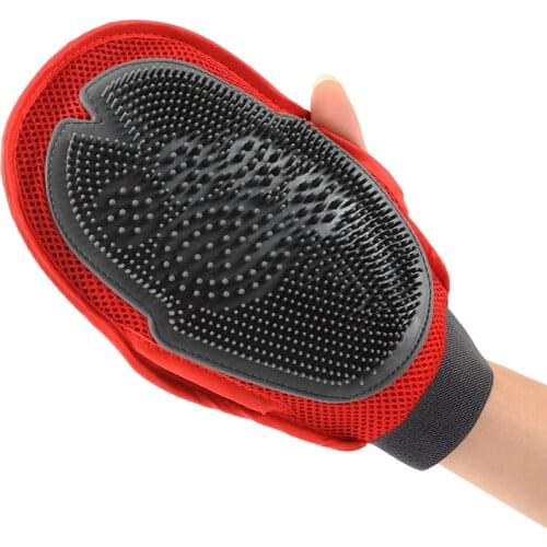 Pet Dog fur Grooming Groom Glove Mitt Brush Comb Massage Bath Brand New Big Dog Wash Tool Bubble Maker Size Universal 26*16CM