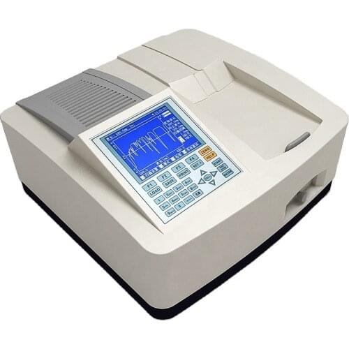 Double beam uv vis Spectrophotometer with big LCD screen supporting set curve