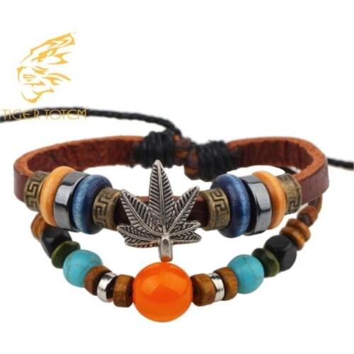 Кожаные браслеты TIGER TOTEM China At AliExpress