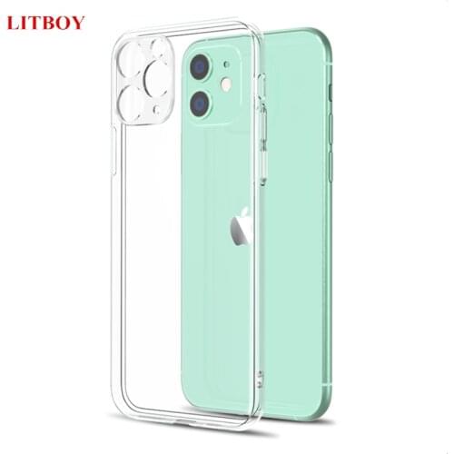 Ultra Thin Clear Case For iPhone 11 pro X 7 Case Silicone Soft transparent Cover For iPhone 11 XS Max XR 8 6s Plus 5 SE 11 case