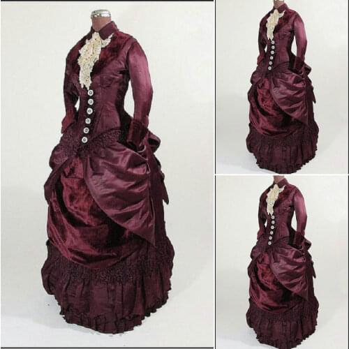 19 Century Civil War Southern Belle Gown evening Dress/Victorian Lolita dresses/scarlett dress US6-26 SC-910