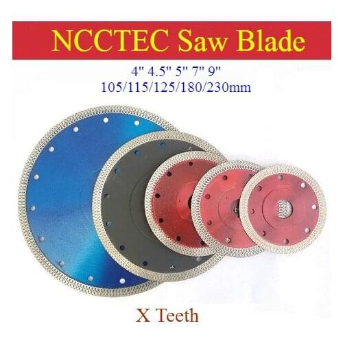 [X teeth] 4'' 4.5'' 5'' 7'' 9'' Turbo diamond saw blade | 105/115/125/180/230 mm Porcelain Tile Ceramic DRY cutting discs