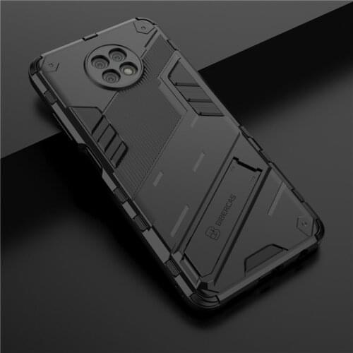 Hard Armor Back Cover For Xiaomi Redmi Note 9S Case Phone holder Bumper Cover For Redmi Note 9 Pro Case For Redmi Note 9 Pro Max