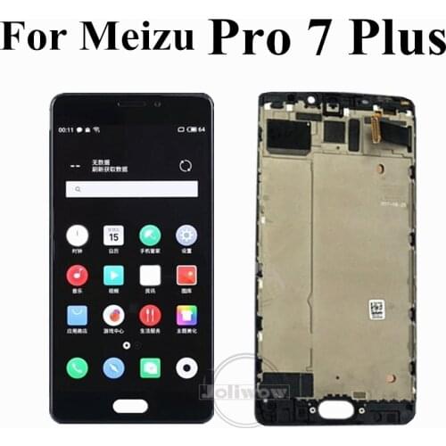 AMOLED 5.7 inch For Meizu Pro 7 Plus M793H LCD Display Screen Touch Panel Digitizer Assembly With Frame For Meizu Pro7 Plus LCD
