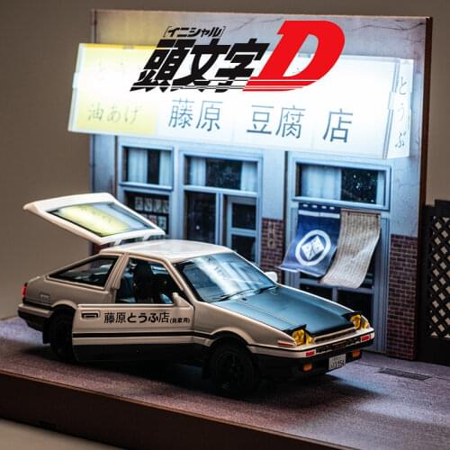 1:28 Toy Car INITIAL D AE86 Metal Toy Alloy Car Diecasts & Toy Vehicles Car Model Miniature Scale Model Car Toys For Children